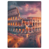 コロッセウムローマイタリアヴィンテージトラベル クリップボード (裏面)