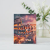 コロッセウムローマイタリアヴィンテージトラベル ポストカード (スタンド正面)