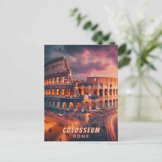コロッセウムローマイタリアヴィンテージトラベル ポストカード (スタンド正面)