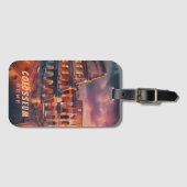 コロッセウムローマイタリアヴィンテージトラベル ラゲッジタグ (正面横)