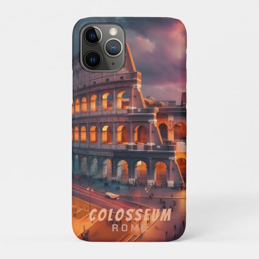 コロッセウムローマイタリアヴィンテージトラベル Case-Mate iPhoneケース (裏)