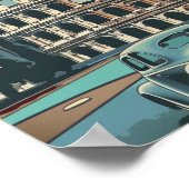 コロッセウムローマイタリアヴィンテージ有名なトラベルプレイス ポスター (角)