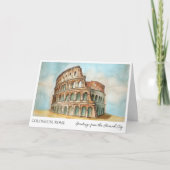 コロッセウムローマイタリア観光グリーティングカード カード (正面)