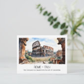 コロッセウム水の色のアーチConstantineローマcurio ポストカード (スタンド正面)