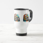 コロッセウム通りアートロカラフルーマランドマーク トラベルマグ (正面右)