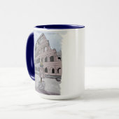 コロッセオの前に立つ女の子。 マグカップ (正面左)