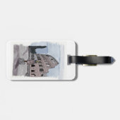 コロッセオの前に立つ女の子。 ラゲッジタグ (裏面横)