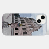 コロッセオの前に立つ女の子。 Case-Mate iPhoneケース (裏面 (横))