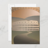 コロッセオへの道,ローマ,イタリア ポストカード (正面/裏面)