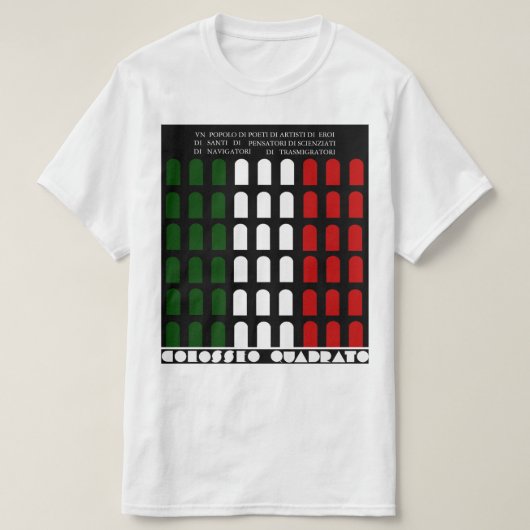 コロッセオ四頭結節 Tシャツ (デザイン正面)
