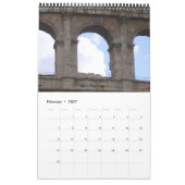コロッセオ ローマ カレンダー (2月 2027)