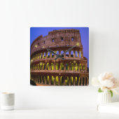 コロッセオ（ローマ） スクエア壁時計 (ホーム)