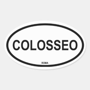 コロッセオ 楕円形シール