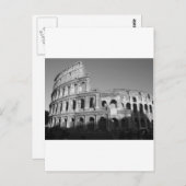 コロッセシウム白黒 ポストカード (正面/裏面)