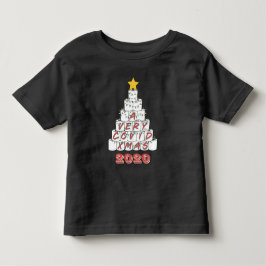 コロナでトイレ紙のクリスマスツリーが面白い2020年 トドラーTシャツ