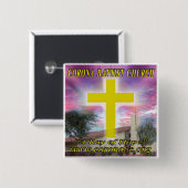 コロナのBatist教会Pin 缶バッジ (正面&裏面)