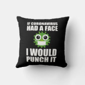 コロナウもしイルスに顔が入った クッション (裏面)
