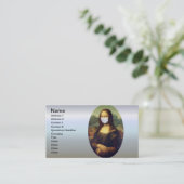 コロナウイルスによるモナリザ 名刺 (スタンド正面)