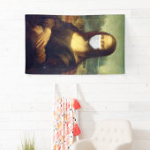 コロナウイルスによるモナリザ 横断幕 (インサイチュ)