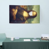 コロナウイルスによるモナリザ 横断幕 (トレードショー)