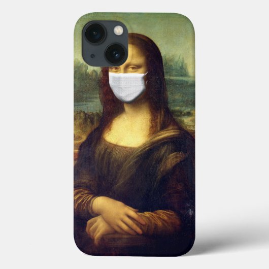 コロナウイルスによるモナリザ Case-Mate iPhoneケース (裏面)