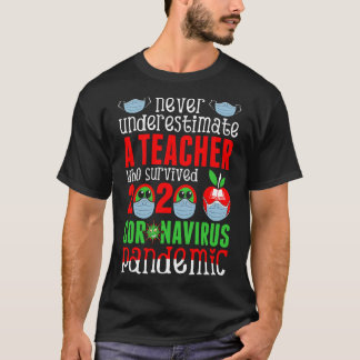 コロナウイルスの世界的流行を決して過小評価しない Tシャツ