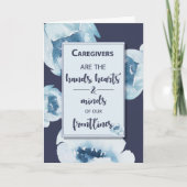 コロナウイルスの全流行性花の間の介護者 カード (正面)