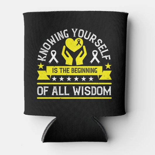 コロナウイルスの注意力デザイン 缶クーラー (正面)