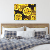 コロナウイルスの顕微鏡的見解 キャンバスプリント (インサイチュ (寝室))