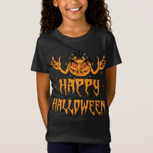 コロナウイルスを含むハロウィン  Tシャツ (正面)
