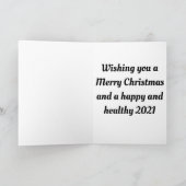 コロナウイルスクリスマスカード シーズンカード (内部)