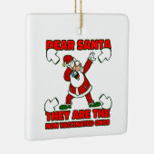 コロナウイルスクリスマスサンタクロース予防接種 セラミックオーナメント (右)