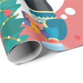 コロナウイルスクリスマスツリー ラッピングペーパー (ロールコーナー)