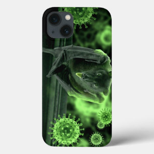 コロナウイルスコビデ19こうもり iPhone 13ケース