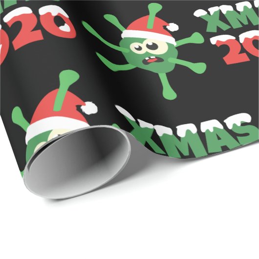 コロナウイルスコロナクリスマスクリスマス2020 ラッピングペーパー (ロールコーナー)