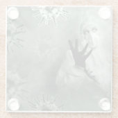 コロナウイルスナース ガラスコースター (裏面)