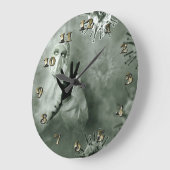 コロナウイルスナース ラージ壁時計 (傾斜)