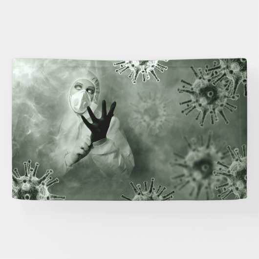 コロナウイルスナース 横断幕 (横)