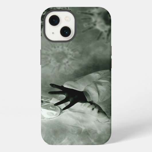 コロナウイルスナース iPhoneケース (裏面)