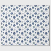 コロナウイルスパターンCOVID-19青（緑） ラッピングペーパー (フラット)