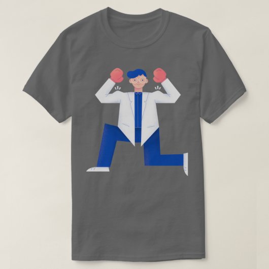 コロナウイルスボクシングヘルスケアツールとの闘い Tシャツ (デザイン正面)