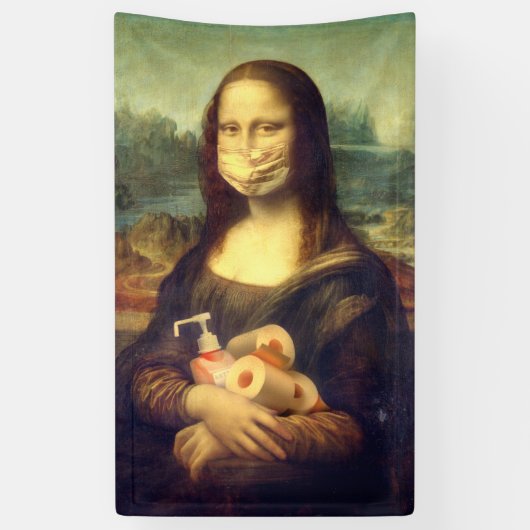 コロナウイルスポートレート 横断幕 (縦)