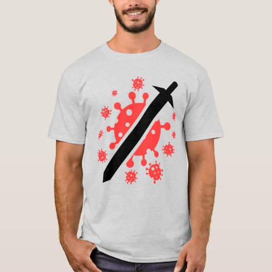 コロナウイルスメンズティー Tシャツ (正面)