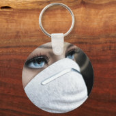 コロナウイルス保護マスク キーホルダー (正面)