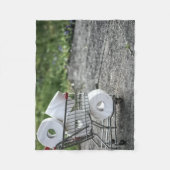 コロナウイルス保護マスク フリースブランケット (正面)