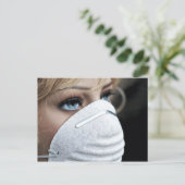 コロナウイルス保護マスク ポストカード (スタンド正面)