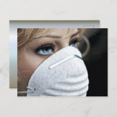 コロナウイルス保護マスク ポストカード (正面/裏面)