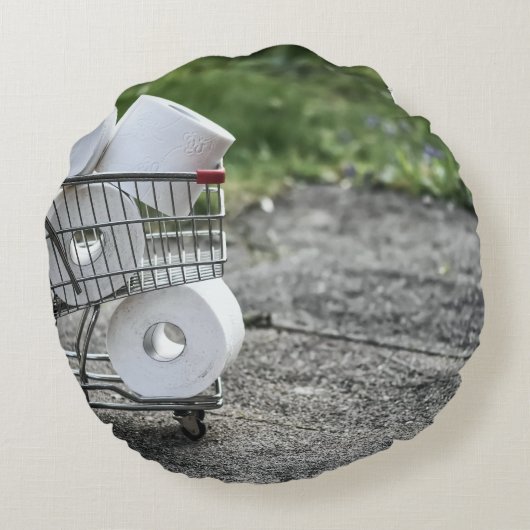 コロナウイルス保護マスク ラウンドクッション (裏面)