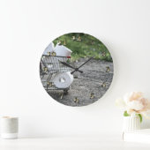 コロナウイルス保護マスク ラージ壁時計 (ホーム)