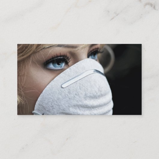 コロナウイルス保護マスク 名刺 (裏面)